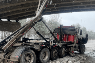 Truck blocks Interstate 94 in Michigan