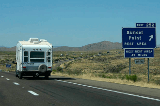 Rest area opens in Arizona with expanded truck parking